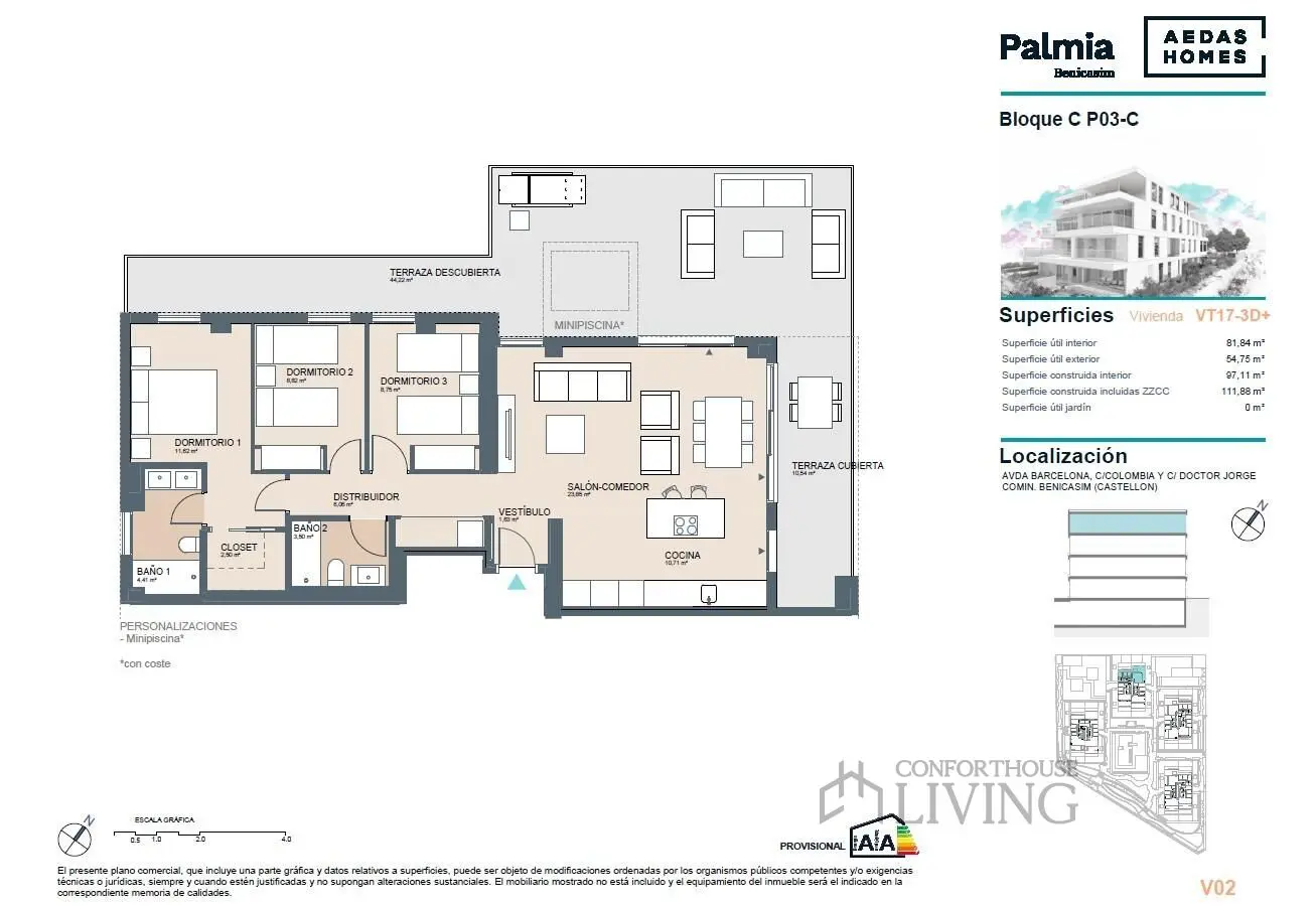 Flat Of 112 M² In Benicassim, Spain