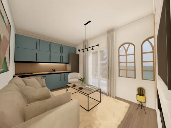 2-bedroom Flat In Poligiros, Greece (59 M²)