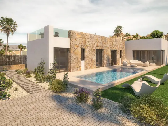 Villa Of 121 M² With Pool And Garden In Algorfa