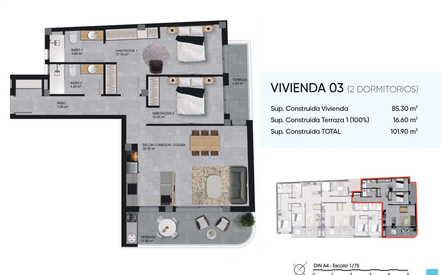 2-bedroom Apartment In Santa Pola, Spain (101 M²)