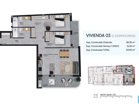 2-bedroom Apartment In Santa Pola, Spain (101 M²)