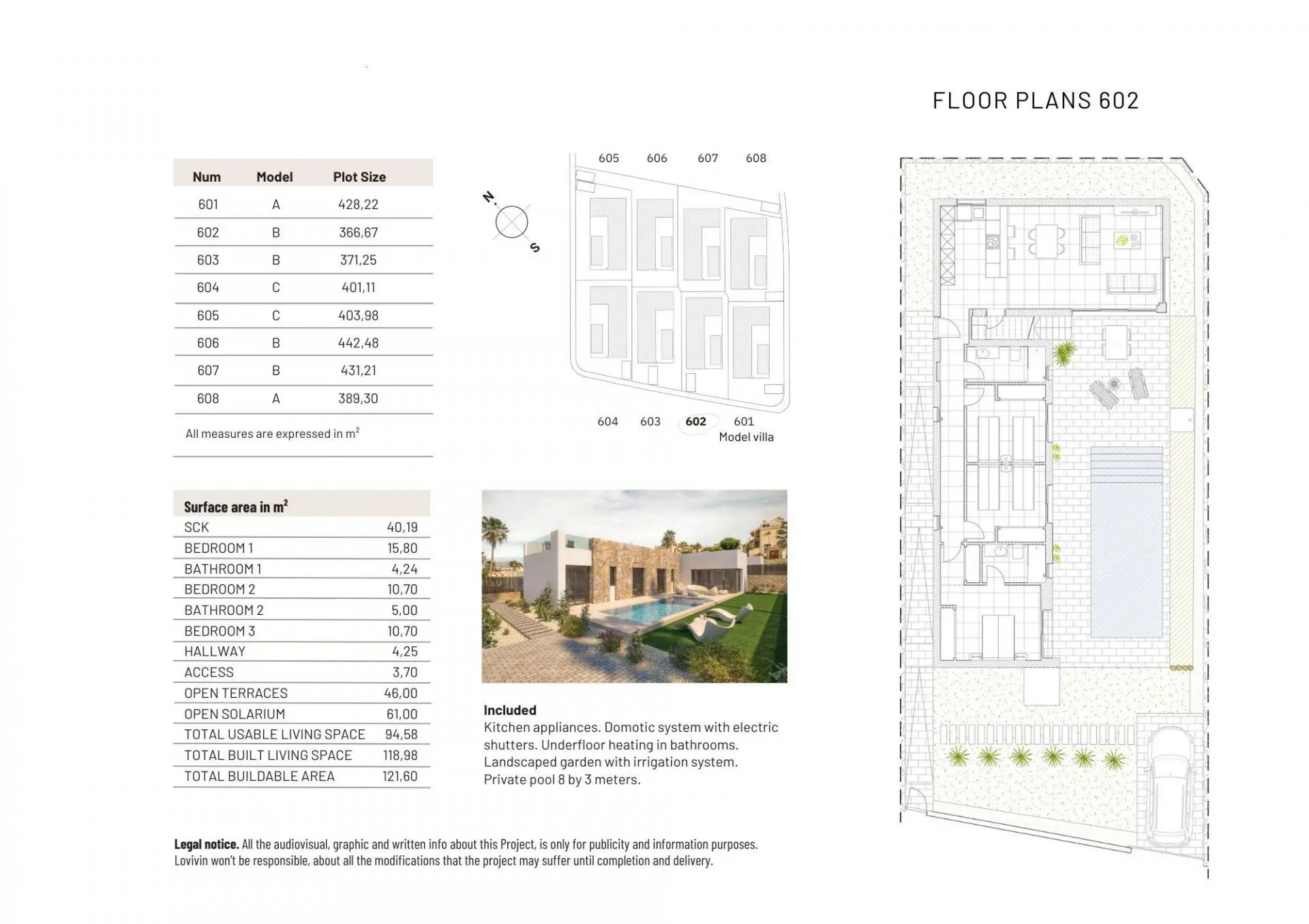 Villa Of 121 M² With Pool And Garden In Algorfa