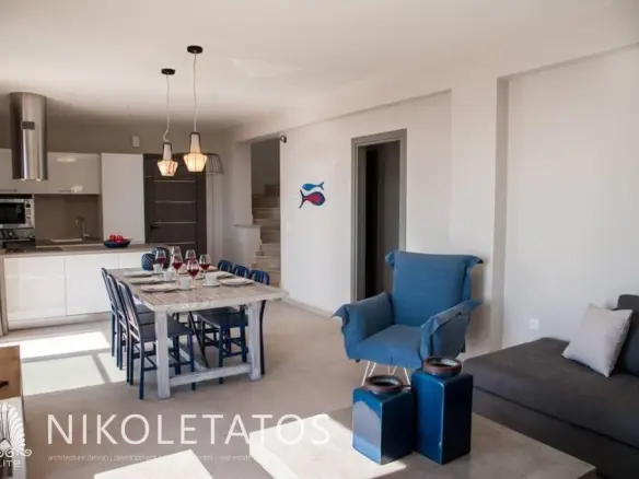 Villa Of 120 M² With Sea View In Trapezaki, Greece