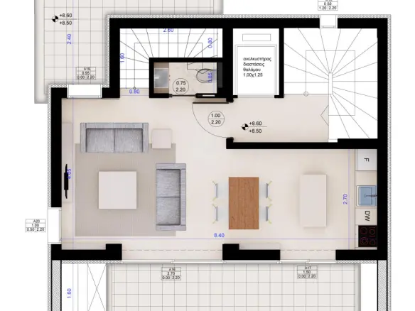 2-bedroom Duplex In Kalamaria, Greece (109 M²)