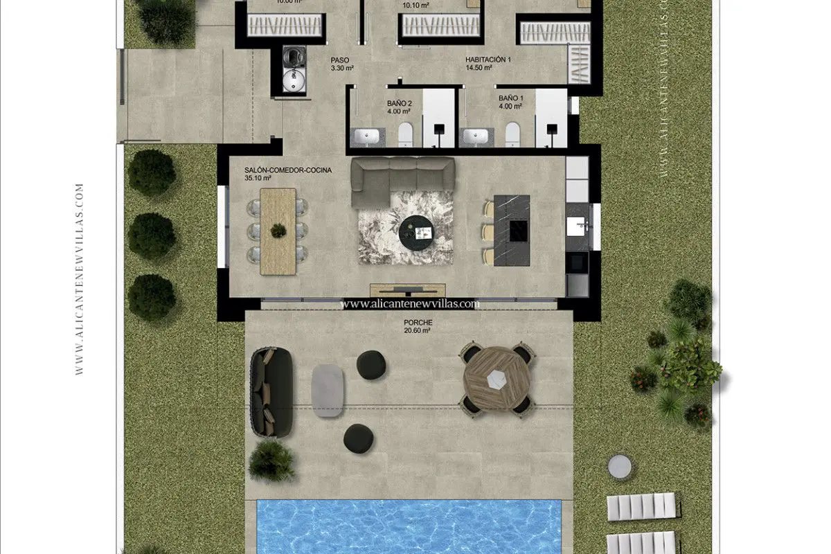 Villa Of 108 M² In Hondon De Las Nieves, Spain