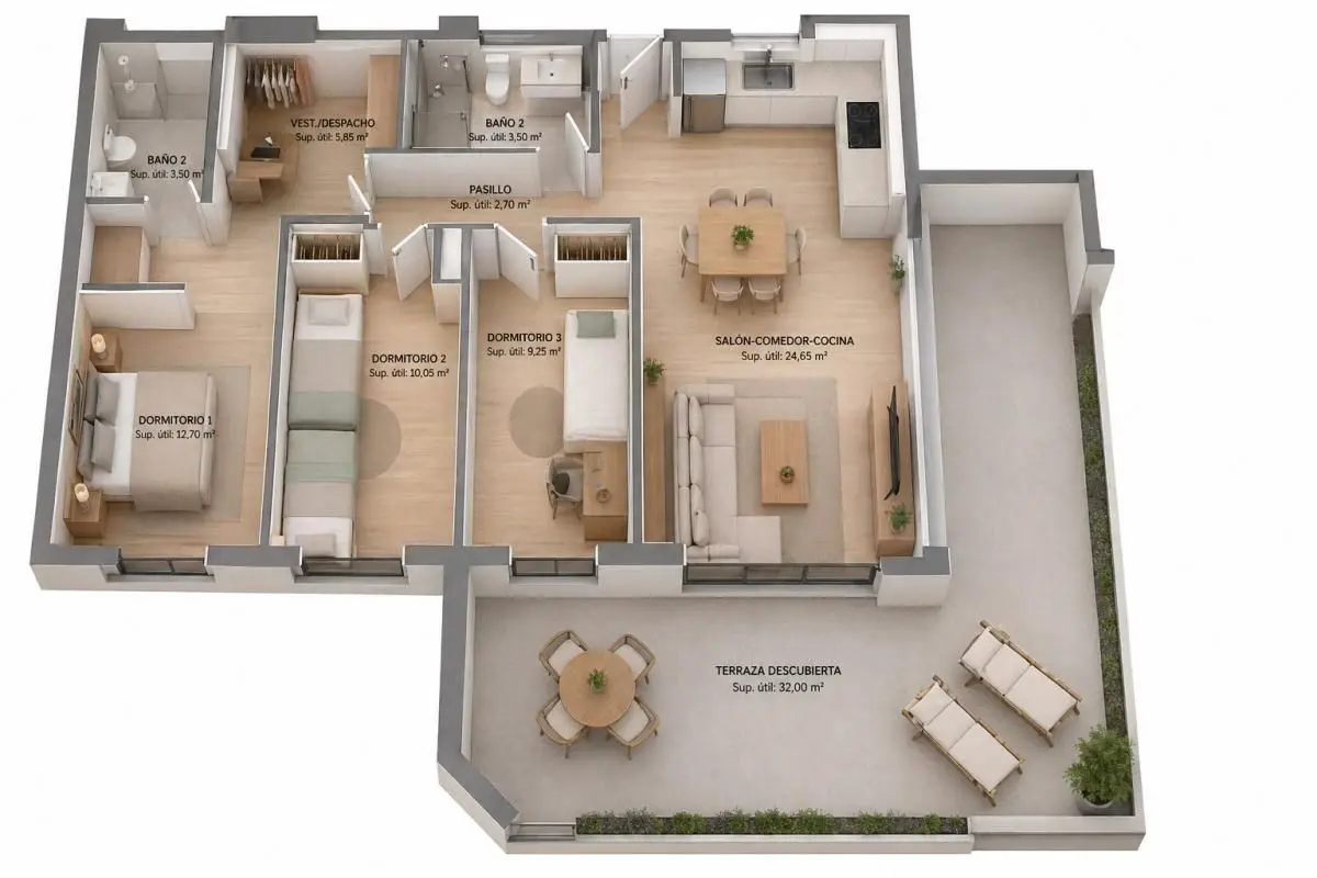 Apartment Of 76 M² In Villajoyosa, Spain