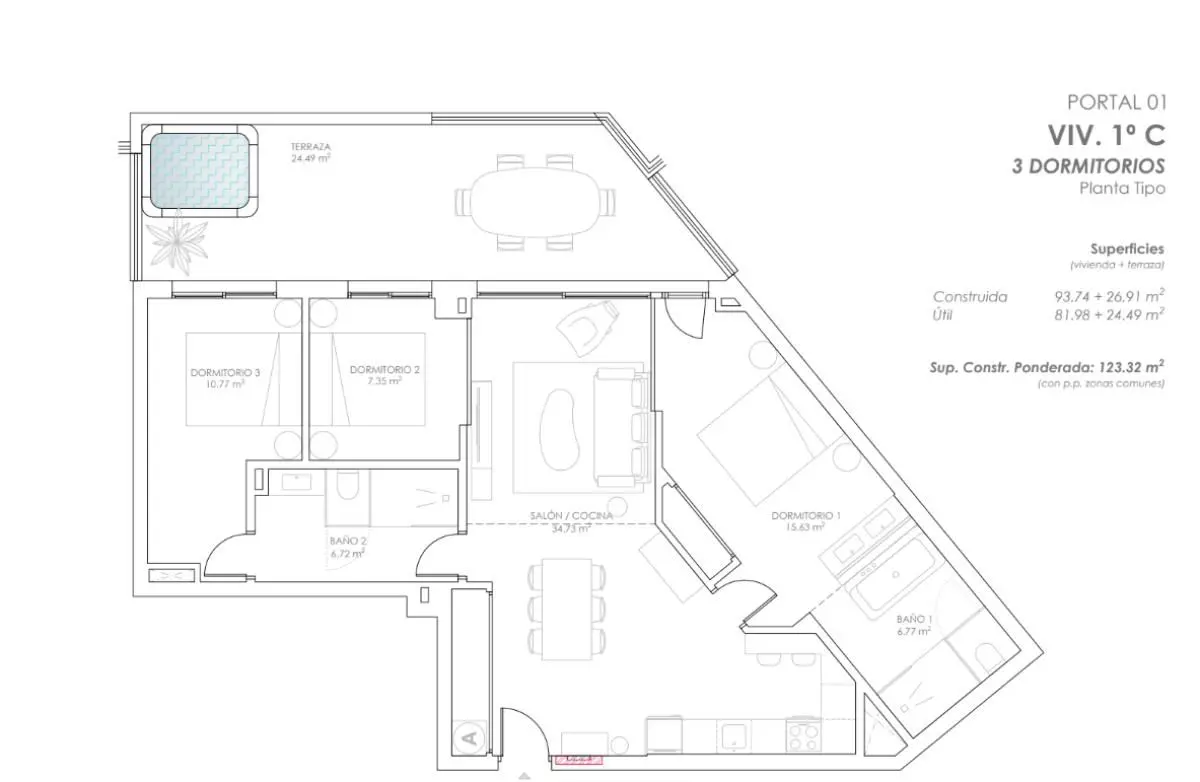 Apartment Of 100 M² In Fuengirola, Spain
