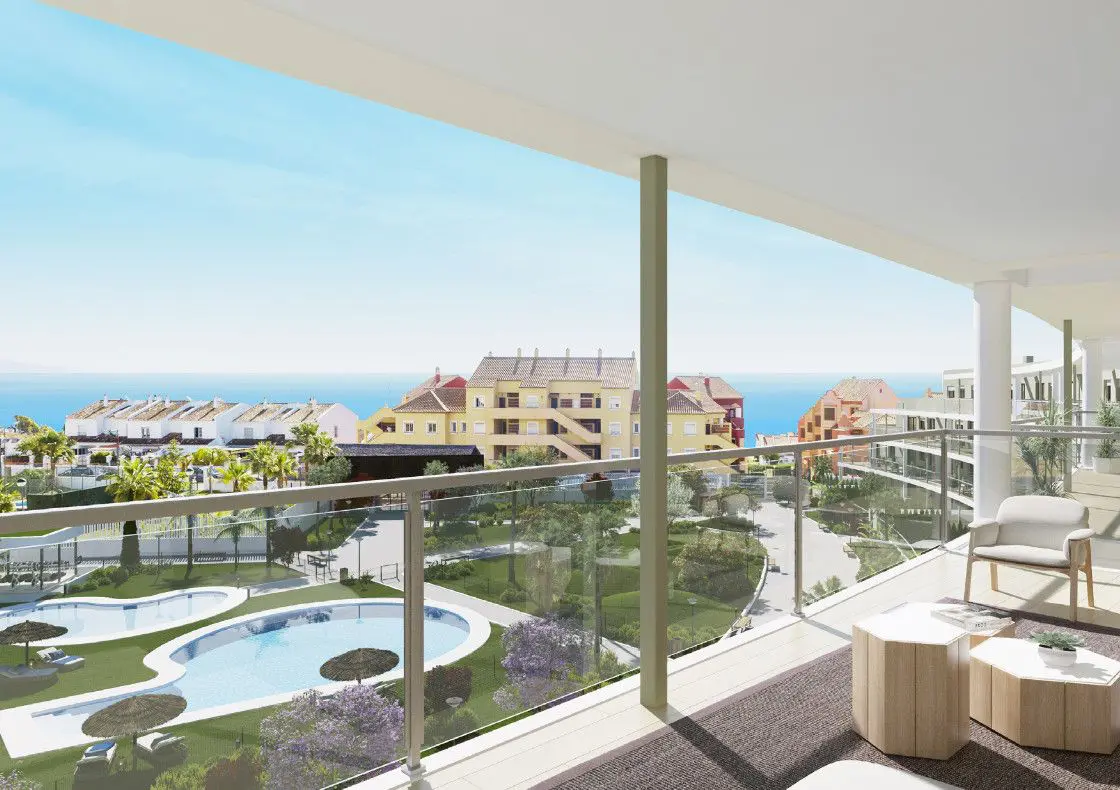 Apartment Of 136 M² With Sea Views In Manilva, Spain