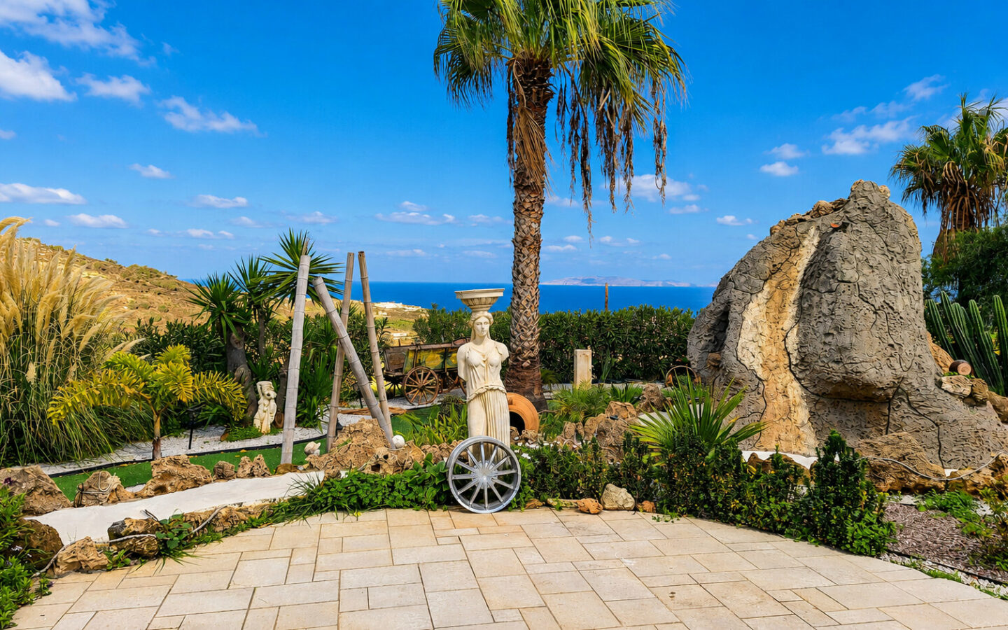 Elegant 7-bedroom Estate With Pool, Guest House & Sea Views Near Agia Pelagia, Heraklion