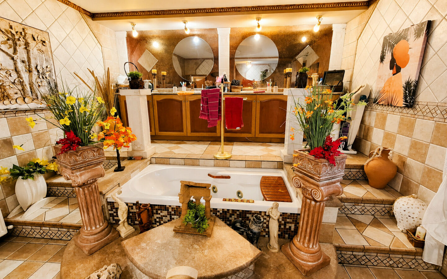 Elegant 7-bedroom Estate With Pool, Guest House & Sea Views Near Agia Pelagia, Heraklion