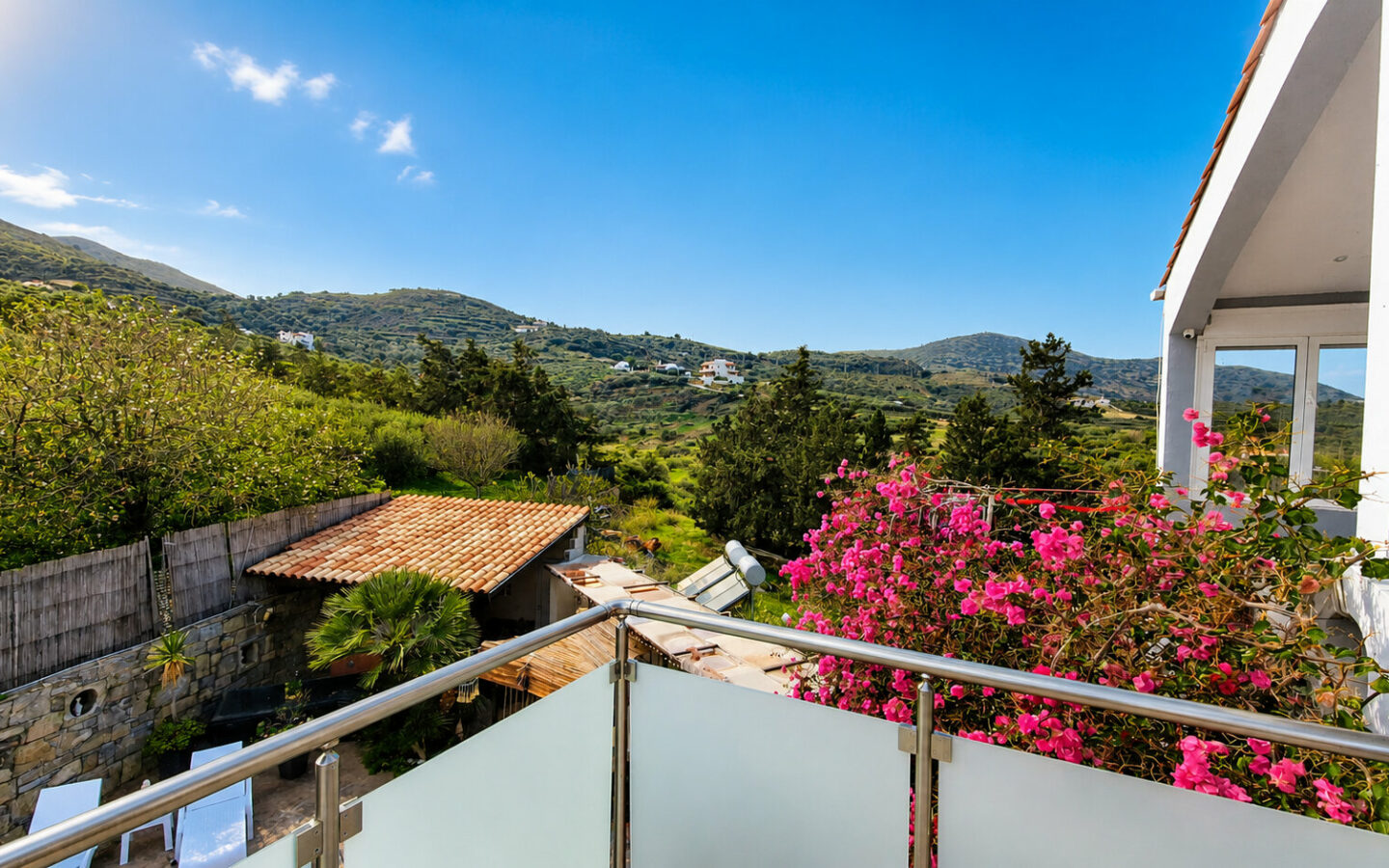 Elegant 7-bedroom Estate With Pool, Guest House & Sea Views Near Agia Pelagia, Heraklion
