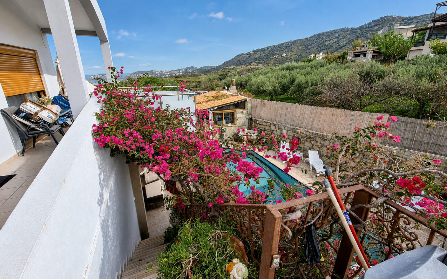 Elegant 7-bedroom Estate With Pool, Guest House & Sea Views Near Agia Pelagia, Heraklion