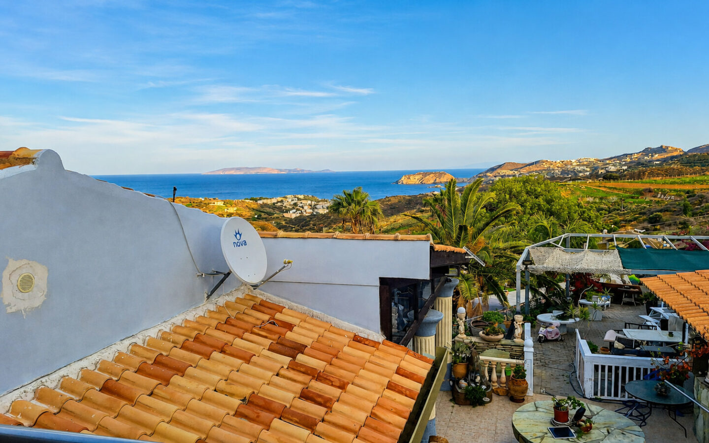 Elegant 7-bedroom Estate With Pool, Guest House & Sea Views Near Agia Pelagia, Heraklion