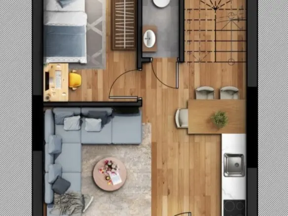 Duplex Of 93 M² With Kitchen, Bathroom, Living Room, Balcony, And Parking In Sithonia, Chalkidiki