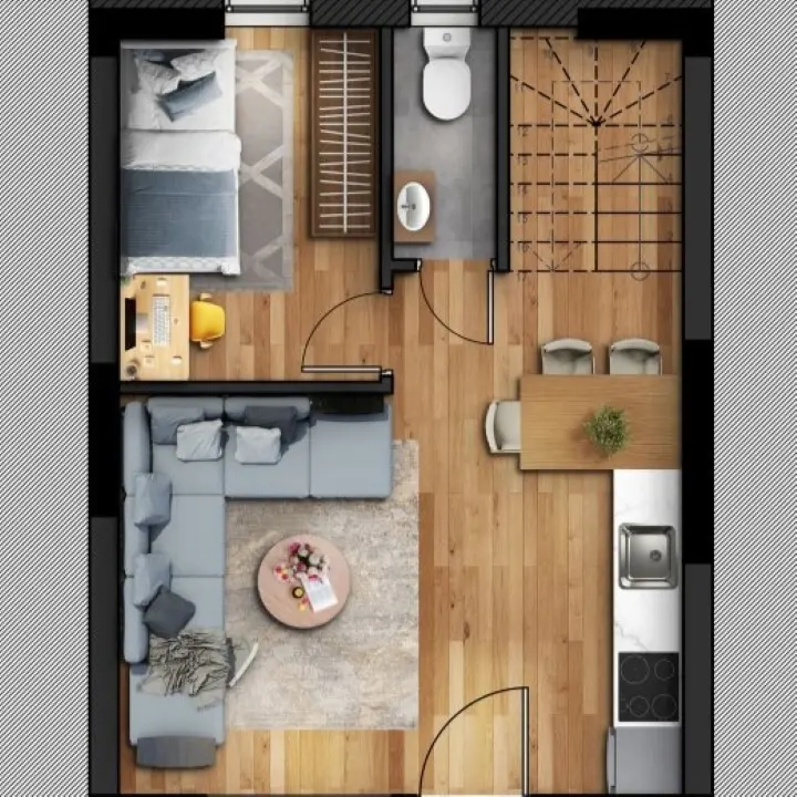 Duplex Of 93 M² With Kitchen, Bathroom, Living Room, Balcony, And Parking In Sithonia, Chalkidiki