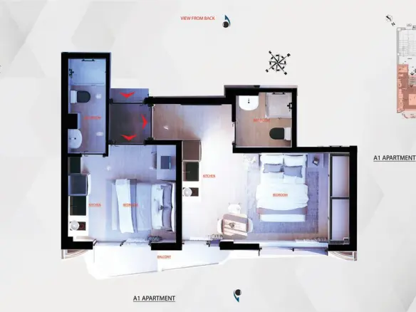 Flat Of 41 M² In Athens