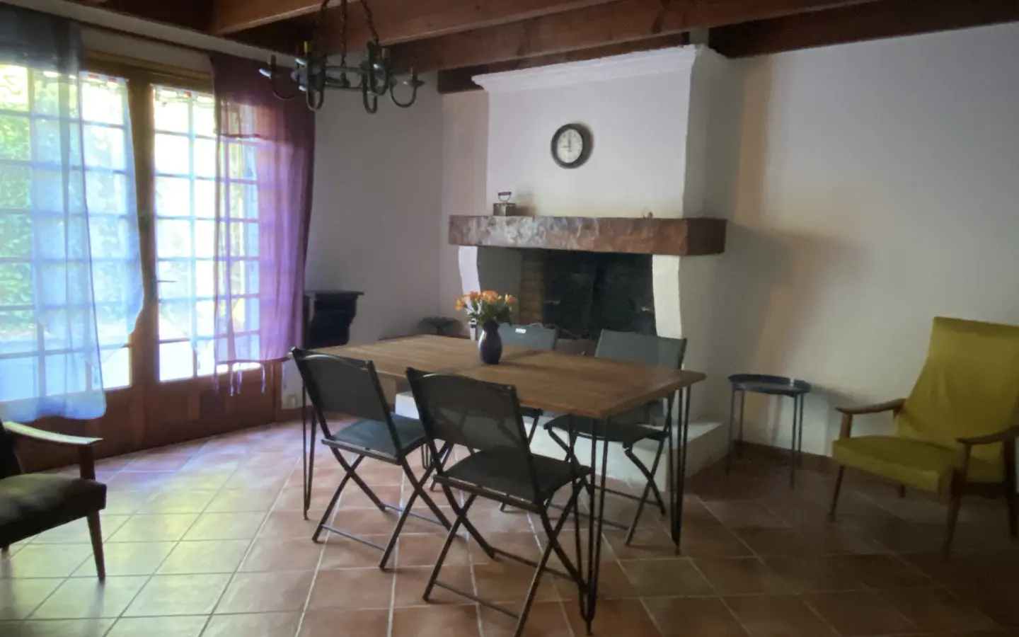Three-bedroom Village House Of 120 M² With Garage And Garden In Saint-christophe-de-double