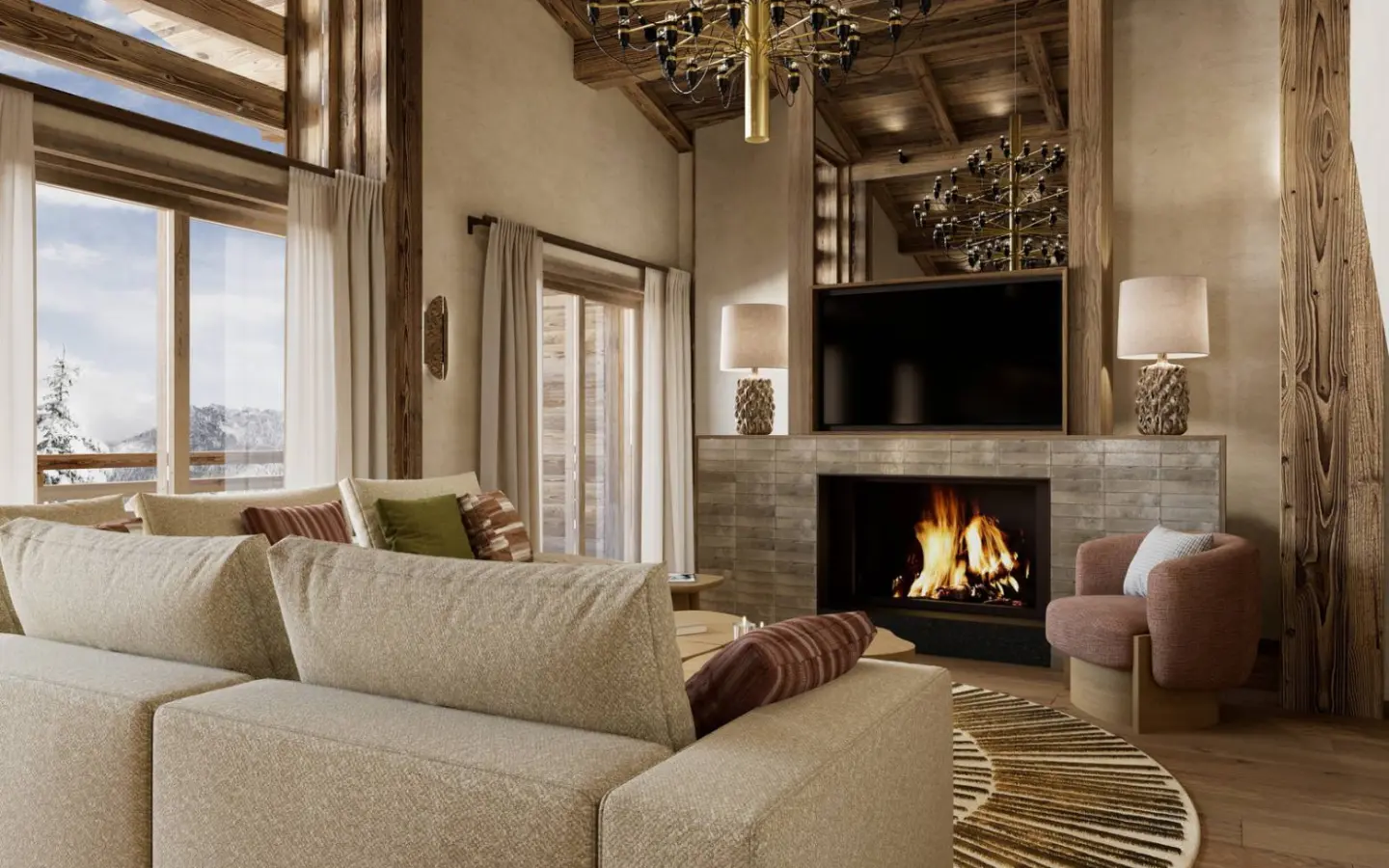 Ski Apartment Of 2 Bedrooms With Mountain View In Megeve, Haute-savoie