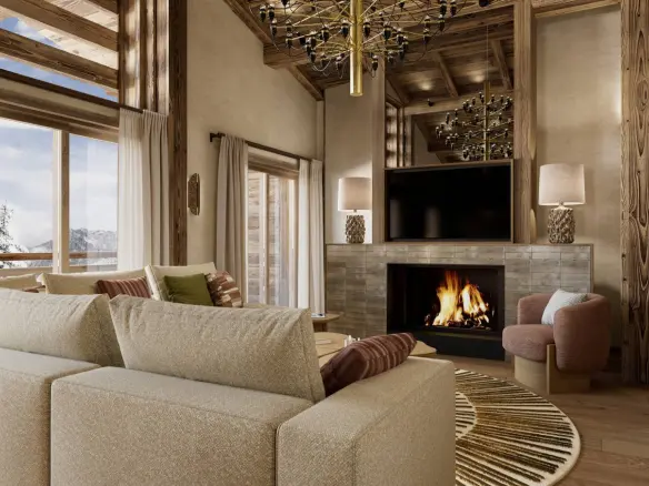 Ski Apartment Of 2 Bedrooms With Mountain View In Megeve, Haute-savoie