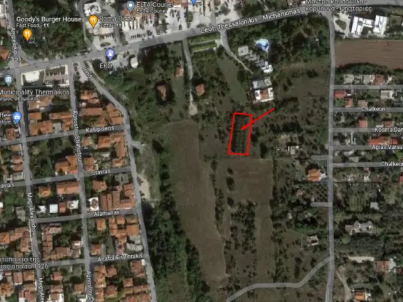 Land Of 825 M² In The Suburbs Of Thessaloniki