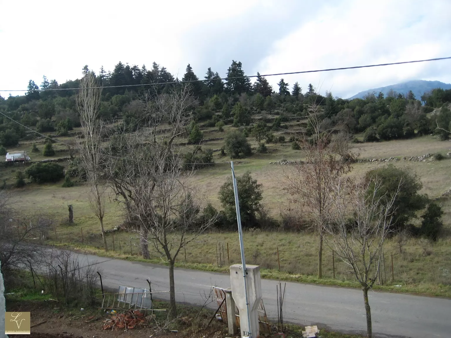 5Land view from the street Vytina Village , Peloponnese