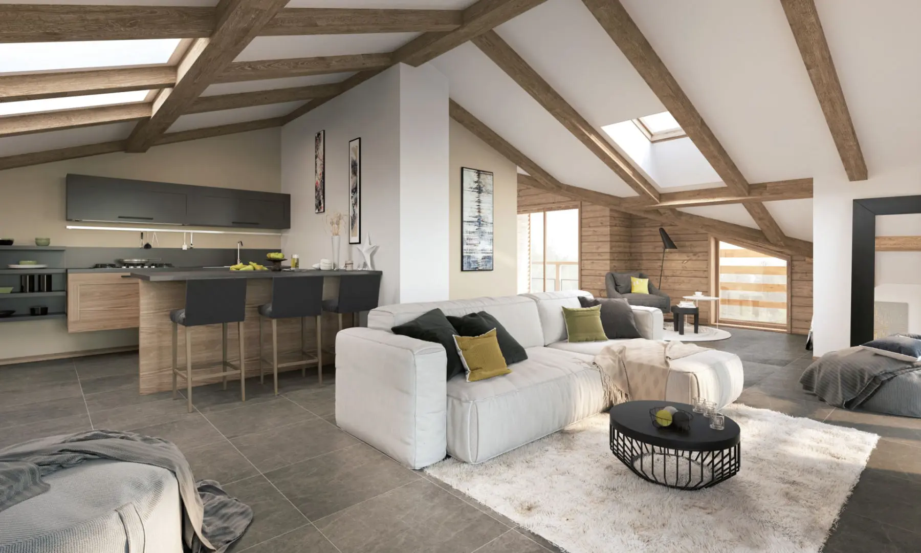Penthouse Of 100 M² With 3 Bedrooms In Les Gets, Haute-savoie