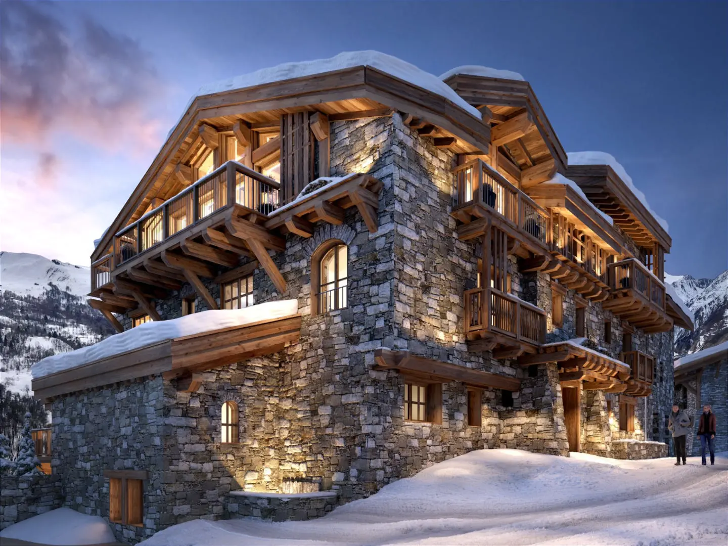 Apartament de schi cu 6 dormitoare și șemineu în Val-d'Isère, Savoie
