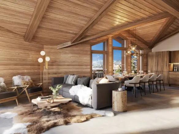 3-bedroom Penthouse In Morzine, France (148 M²)