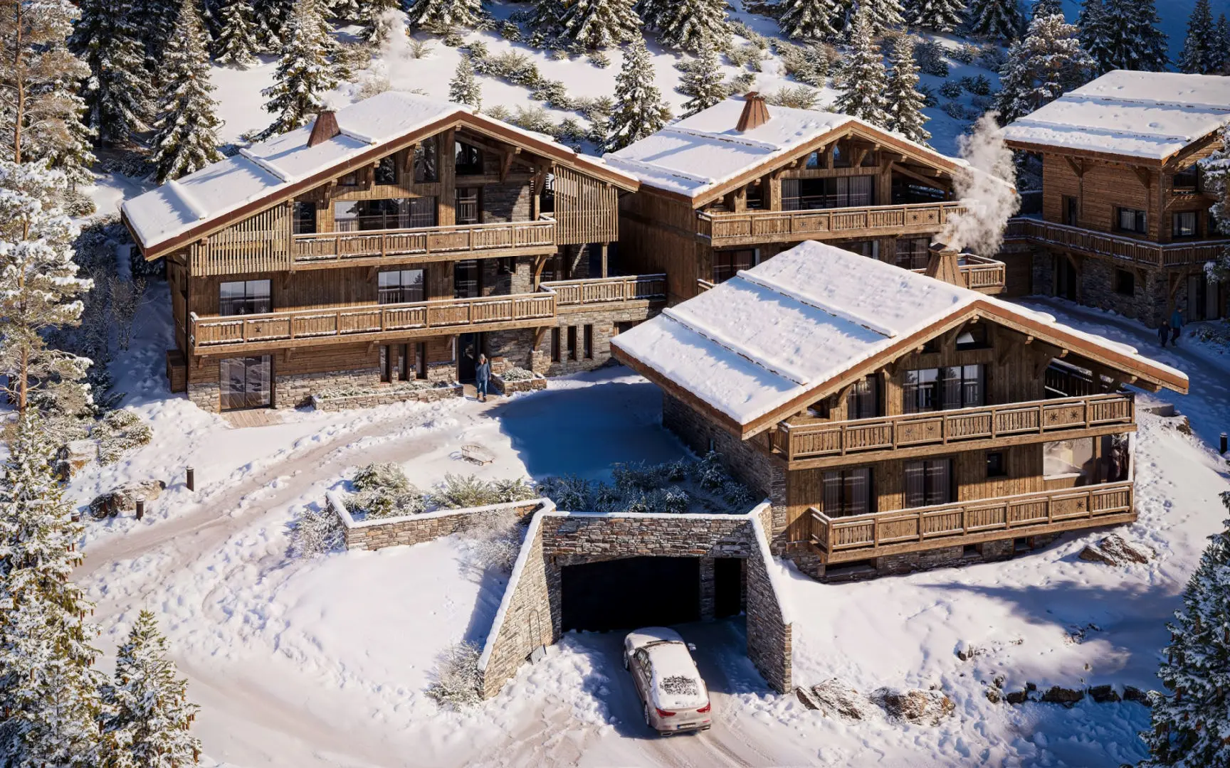 Ski Chalet Of 100 M² With 3 Bedrooms In Haute-savoie