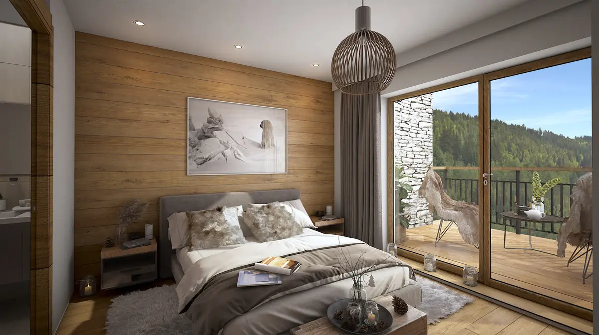 Penthouse Of 100 M² With 3 Bedrooms In Les Gets, Haute-savoie