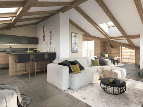 2-bedroom Penthouse In Les Gets, France (69 M²)