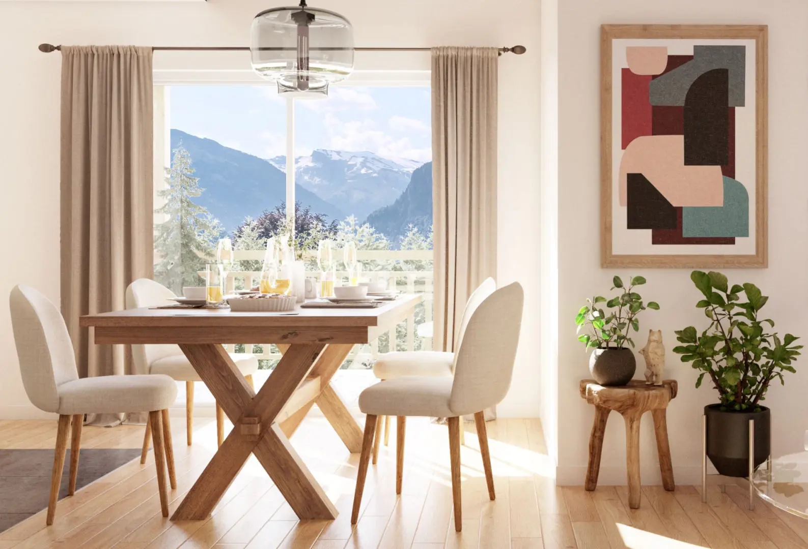 1 Bedroom Penthouse Of 30 M² With Balcony In Samoens, Haute-savoie