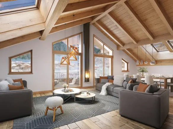 4-bedroom Penthouse In Morzine, France (118 M²)