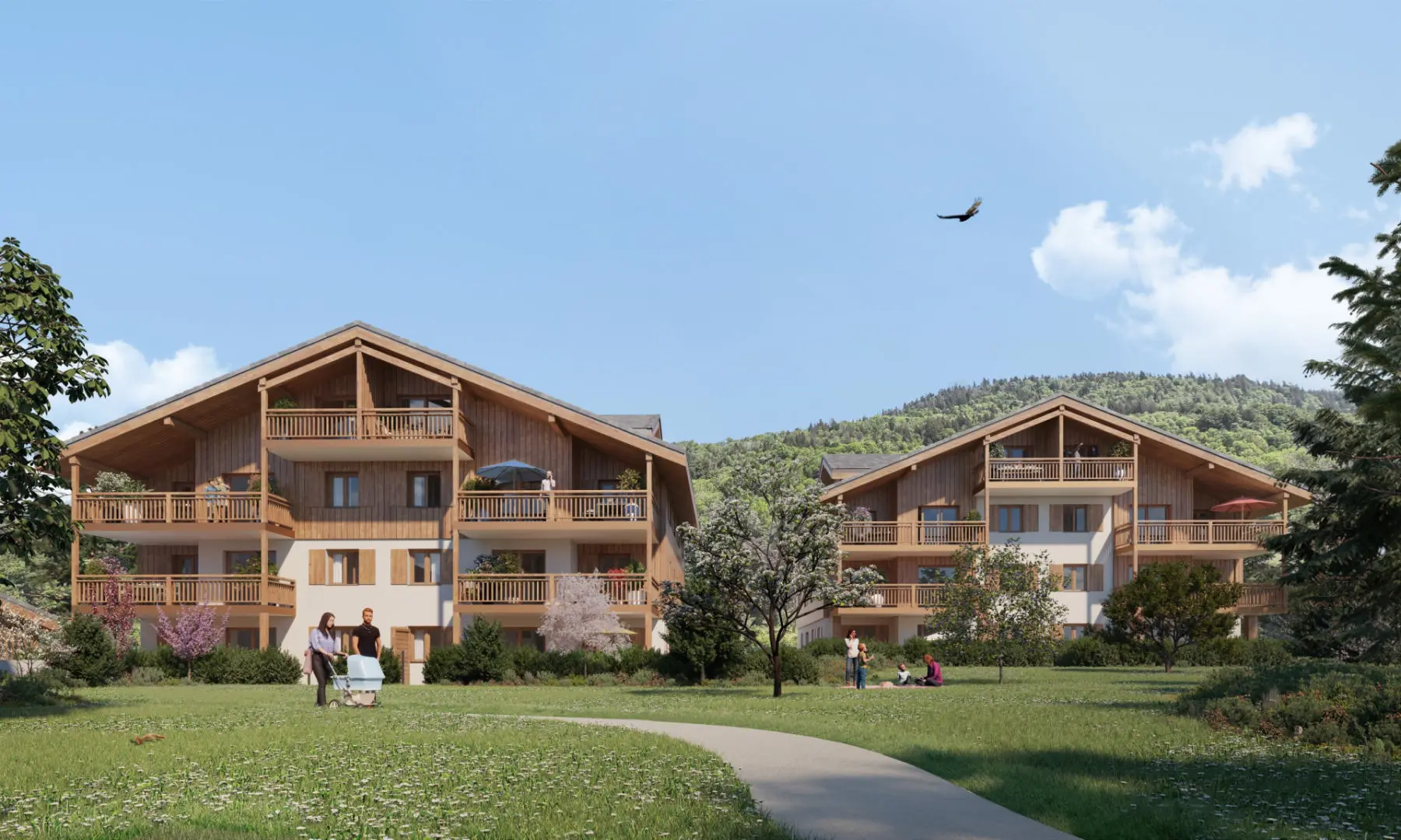 1 Bedroom Penthouse Of 30 M² With Balcony In Samoens, Haute-savoie