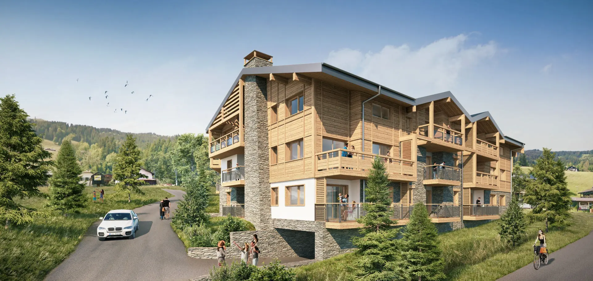 Penthouse Of 100 M² With 3 Bedrooms In Les Gets, Haute-savoie