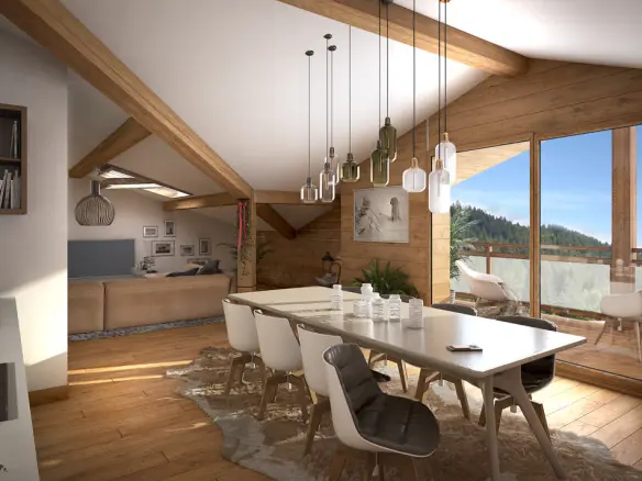 3-bedroom Penthouse In Les Gets, France (81 M²)