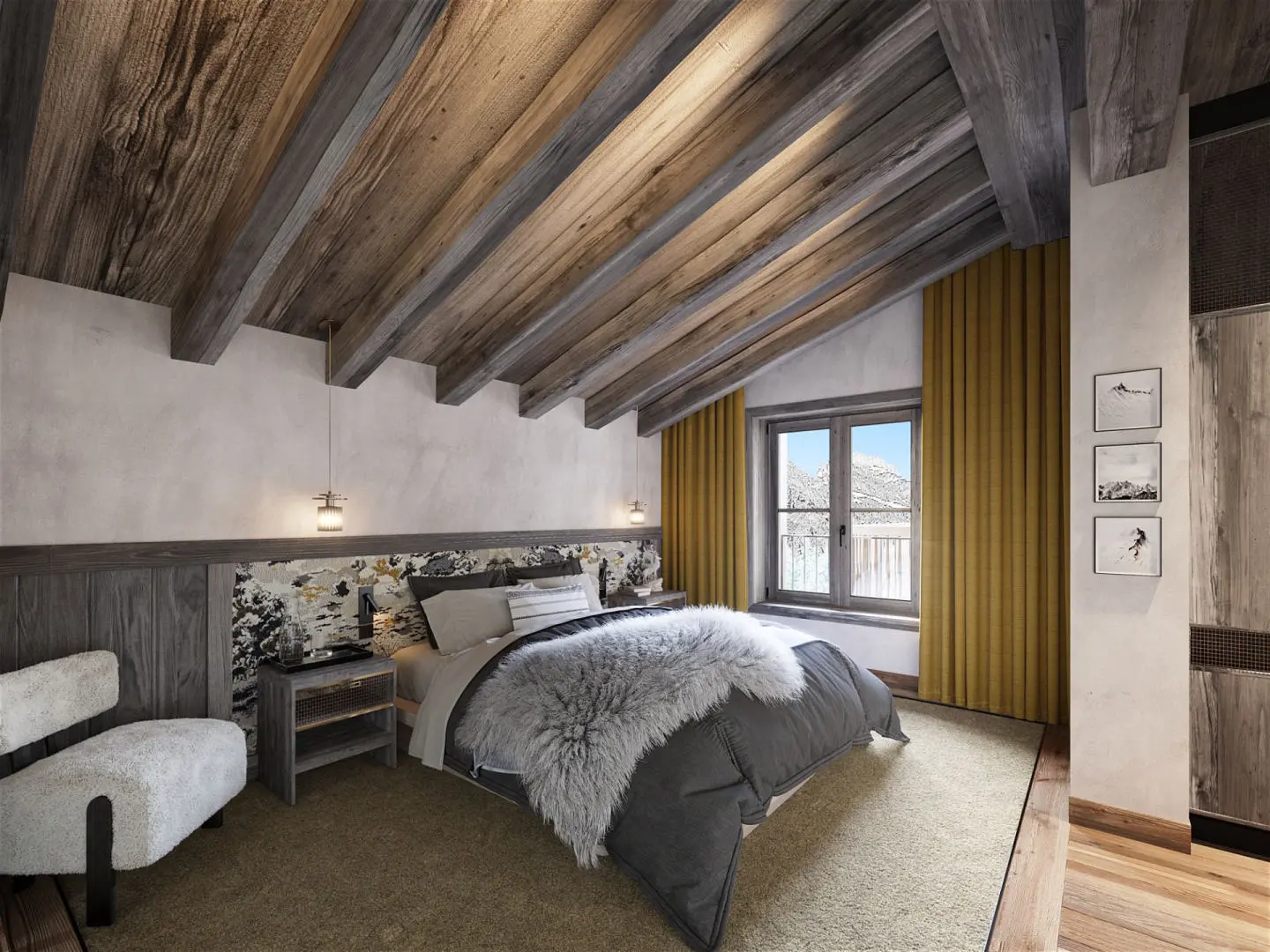 Apartament de schi cu 6 dormitoare și șemineu în Val-d'Isère, Savoie
