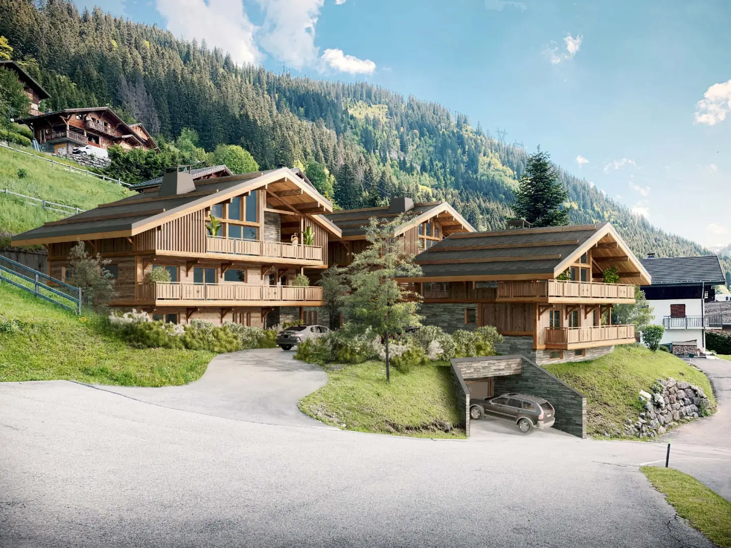 Ski Chalet Of 100 M² With 3 Bedrooms In Haute-savoie