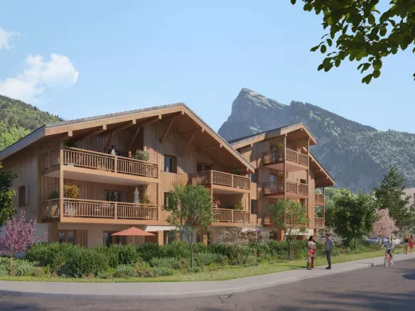 1 Bedroom Penthouse Of 30 M² With Balcony In Samoens, Haute-savoie