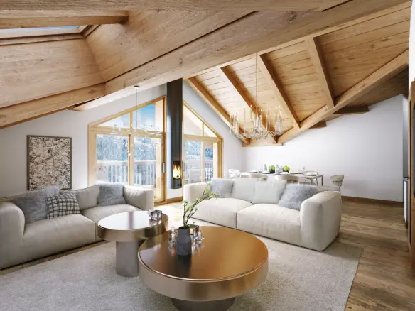 3-bedroom Penthouse In Morzine, France (81 M²)