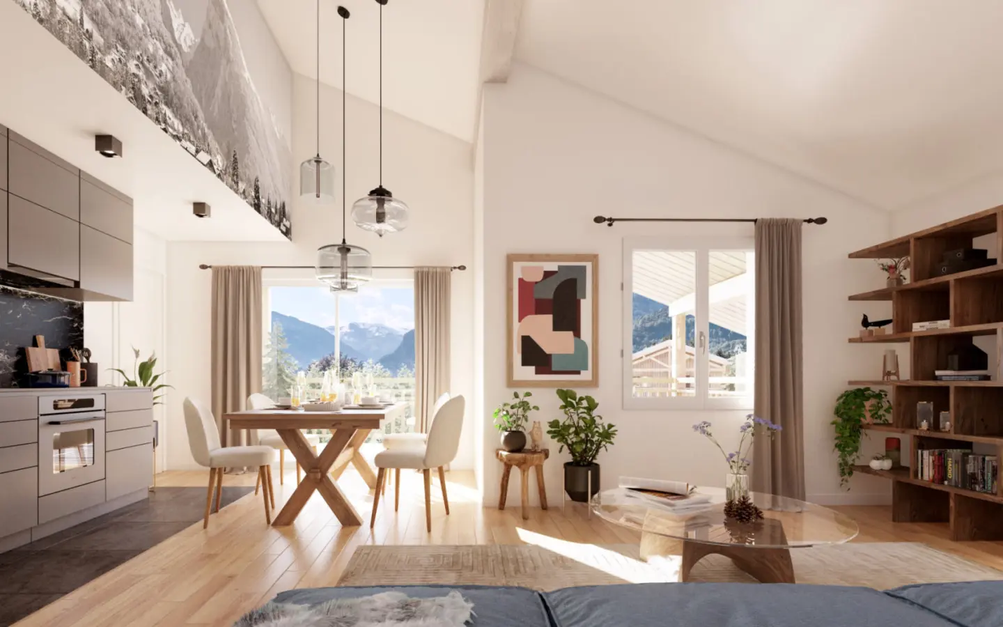 1-bedroom Penthouse In Samoens, France (56 M²)