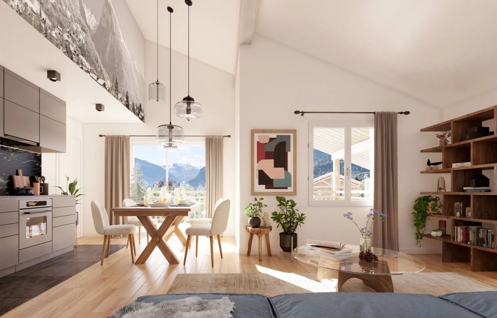 1 Bedroom Penthouse Of 30 M² With Balcony In Samoens, Haute-savoie