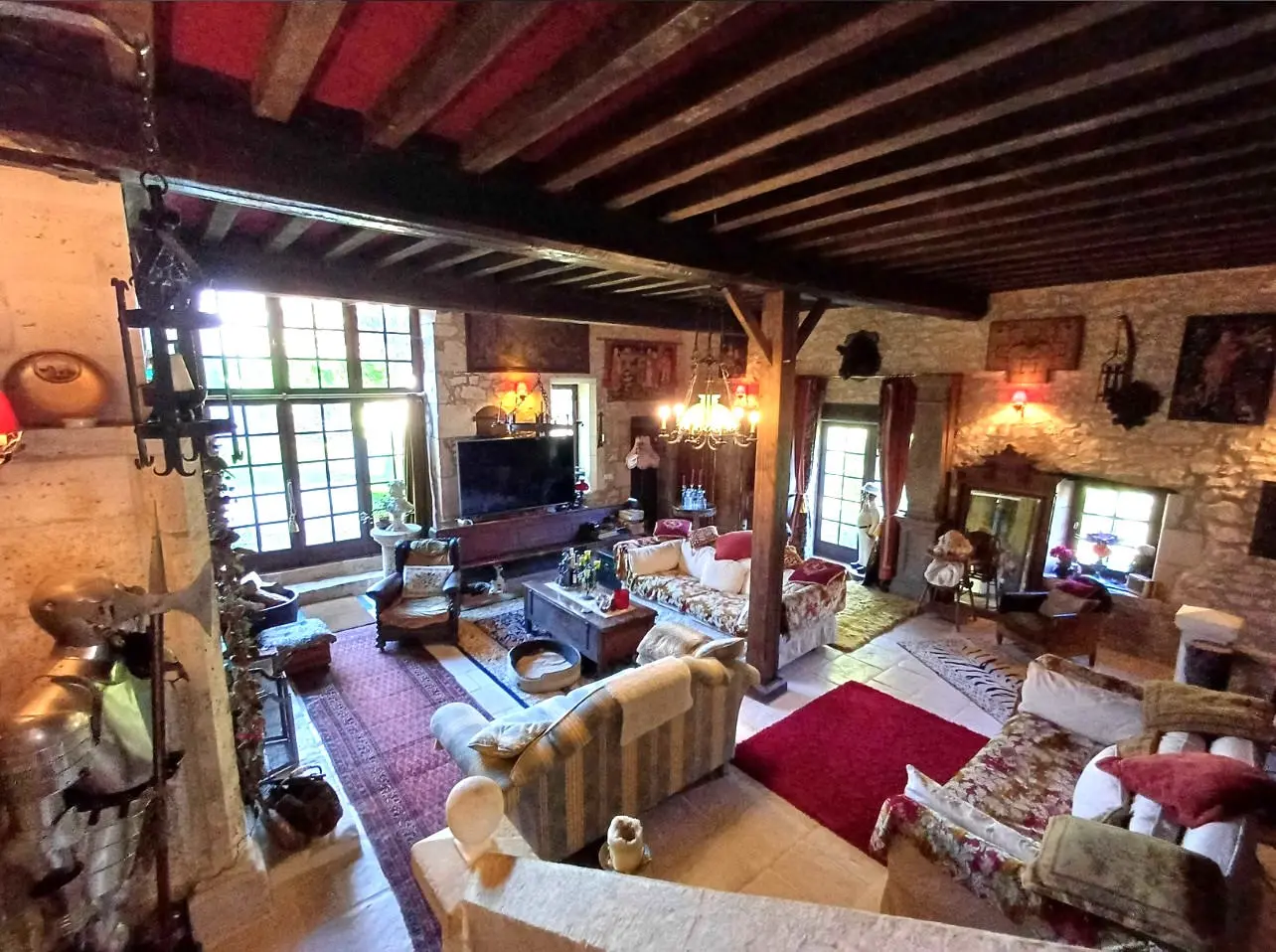 Stone Mill Of 0 M² With Pool, Outbuildings, Views In Former Old