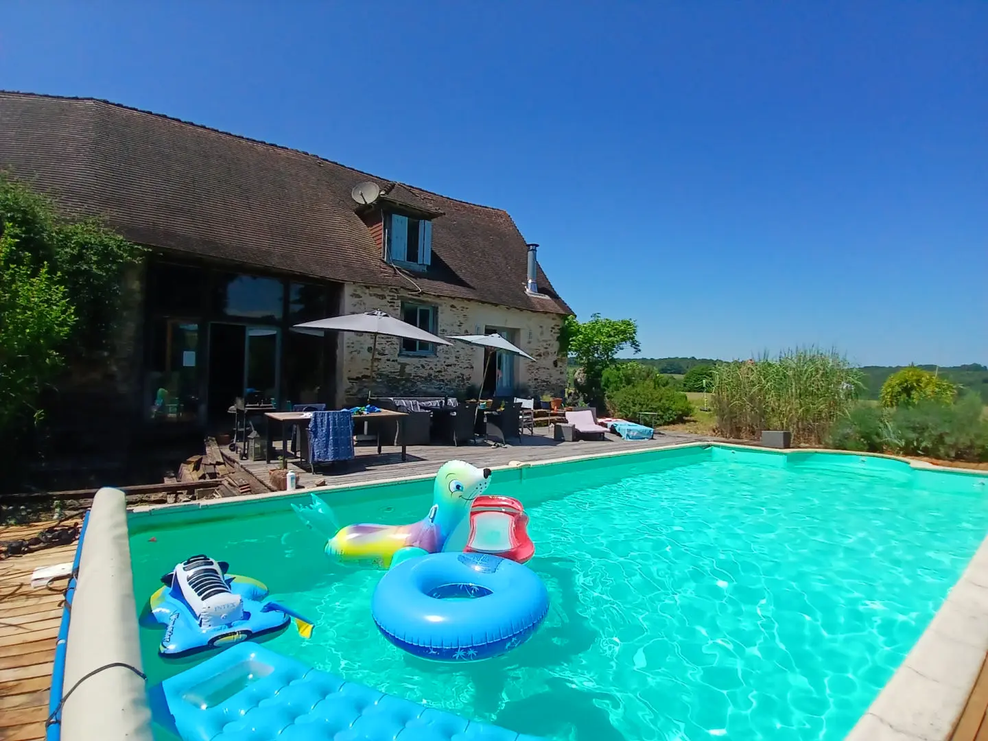 Barn Conversion And Stone Cottage With Pool And Views In [location]