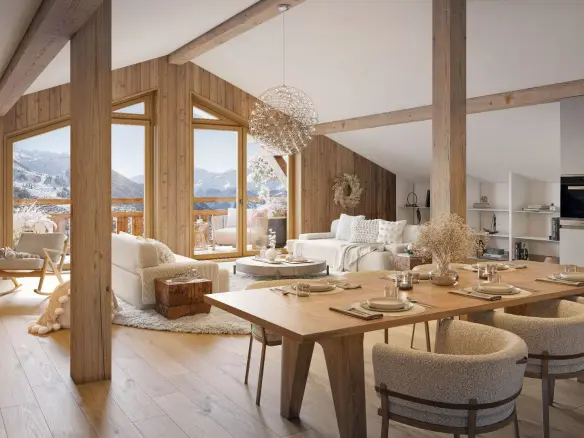 Penthouse Of 95 M² With 3 Bedrooms In Montriond, Haute-savoie