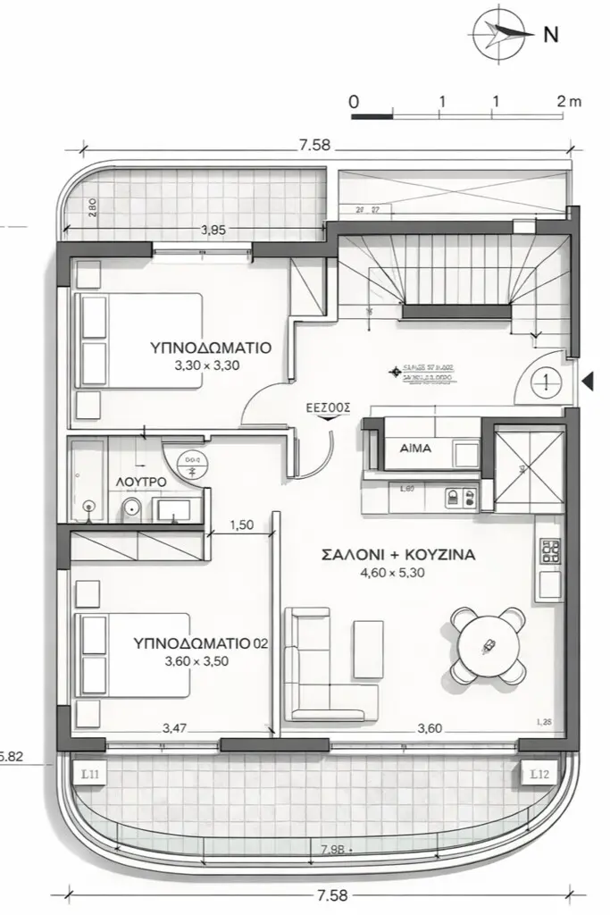 Flat Of 71 M² In Athens