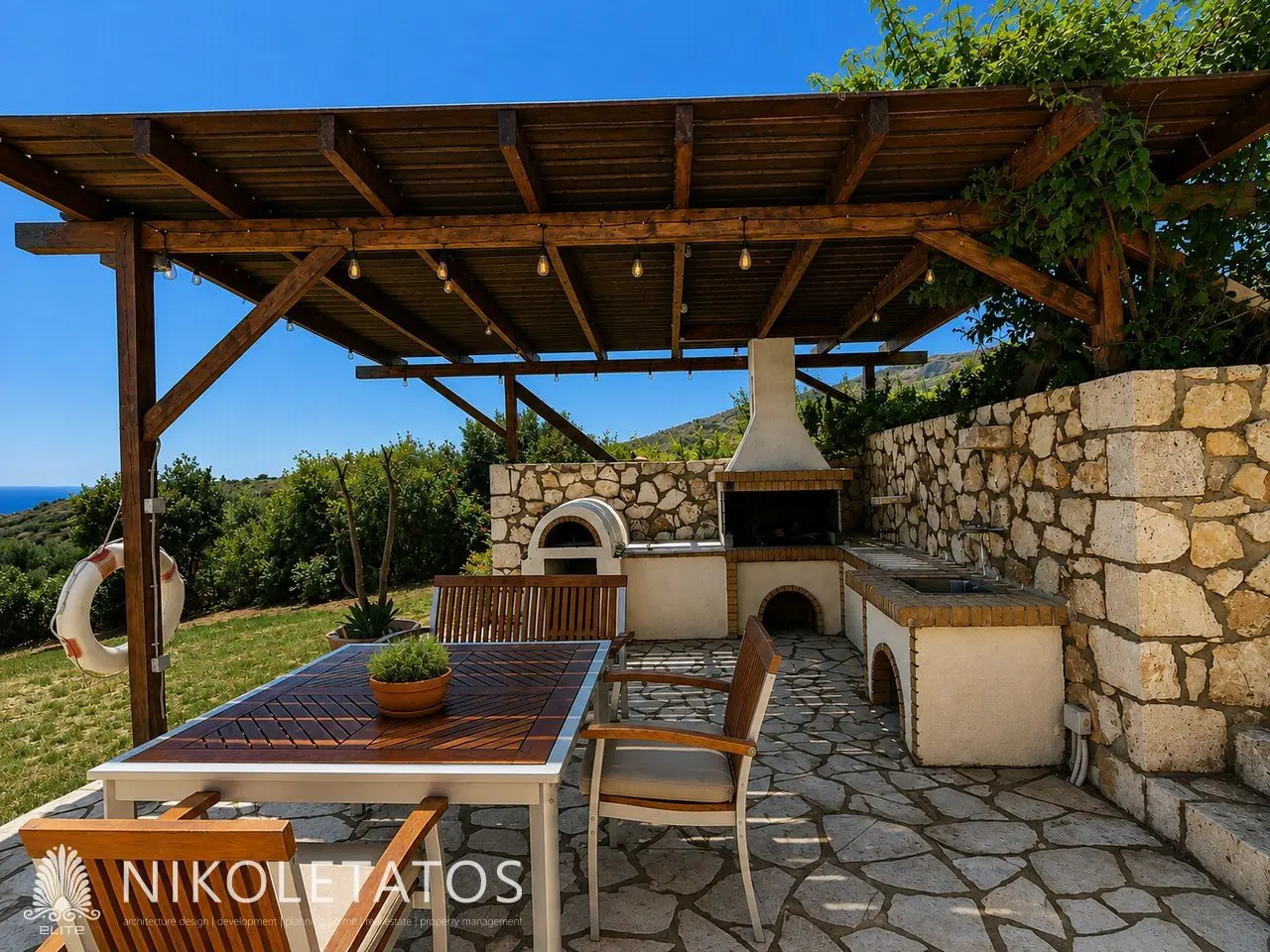 Villa Of 120 M² With Sea View In Skala, Greece