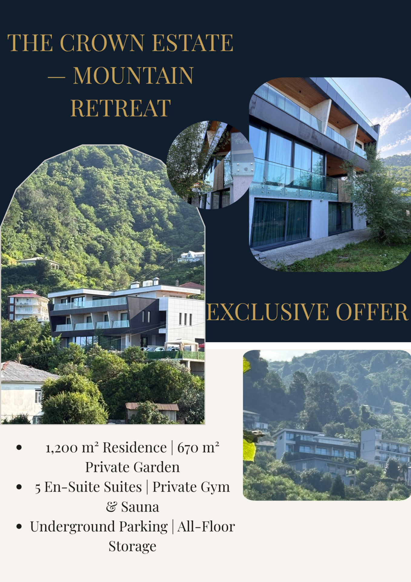 1 Estate Of 420 M² With Sea View In Gonio