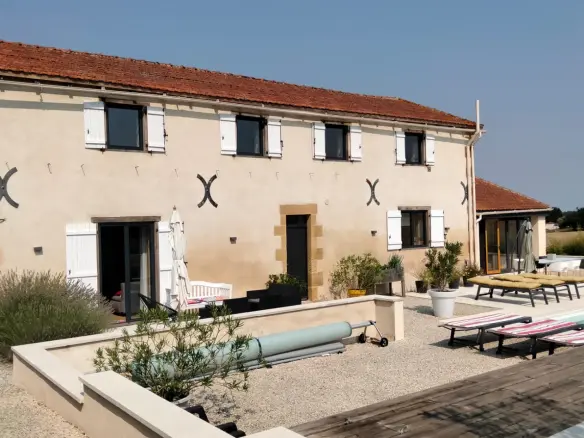 Restored Country House Of X M² With Pool And Air Conditioning In Nr Confolens
