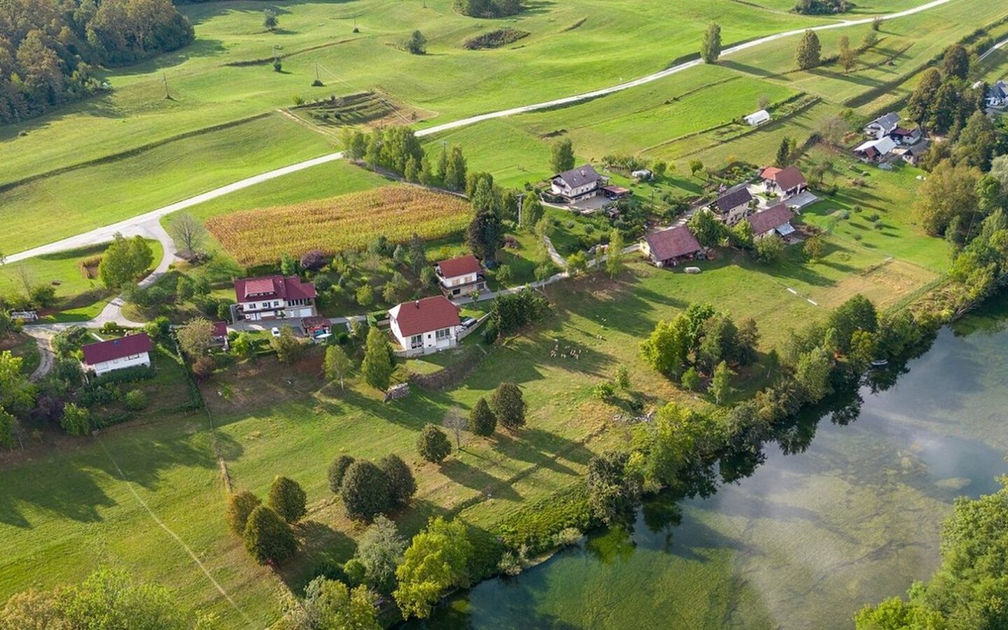 A New Large Country Villa By The River Surrounded By Nature In Slovenia
